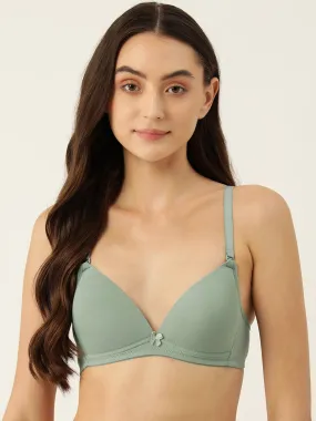 Women's Solid Lightly Padded Plunge Bra | BRA-8019-1 |