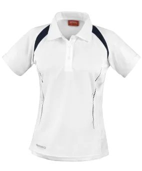 Womens Spiro team spirit polo | White/Navy