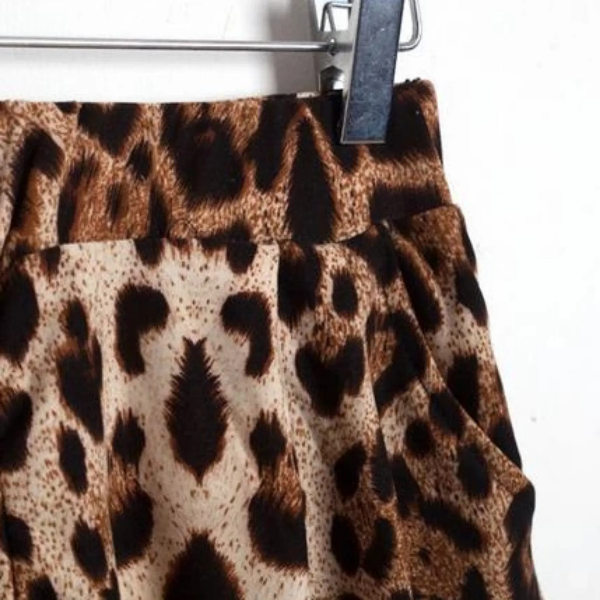 Women's Spring/Summer Casual High-Waist Leopard Loose Shorts