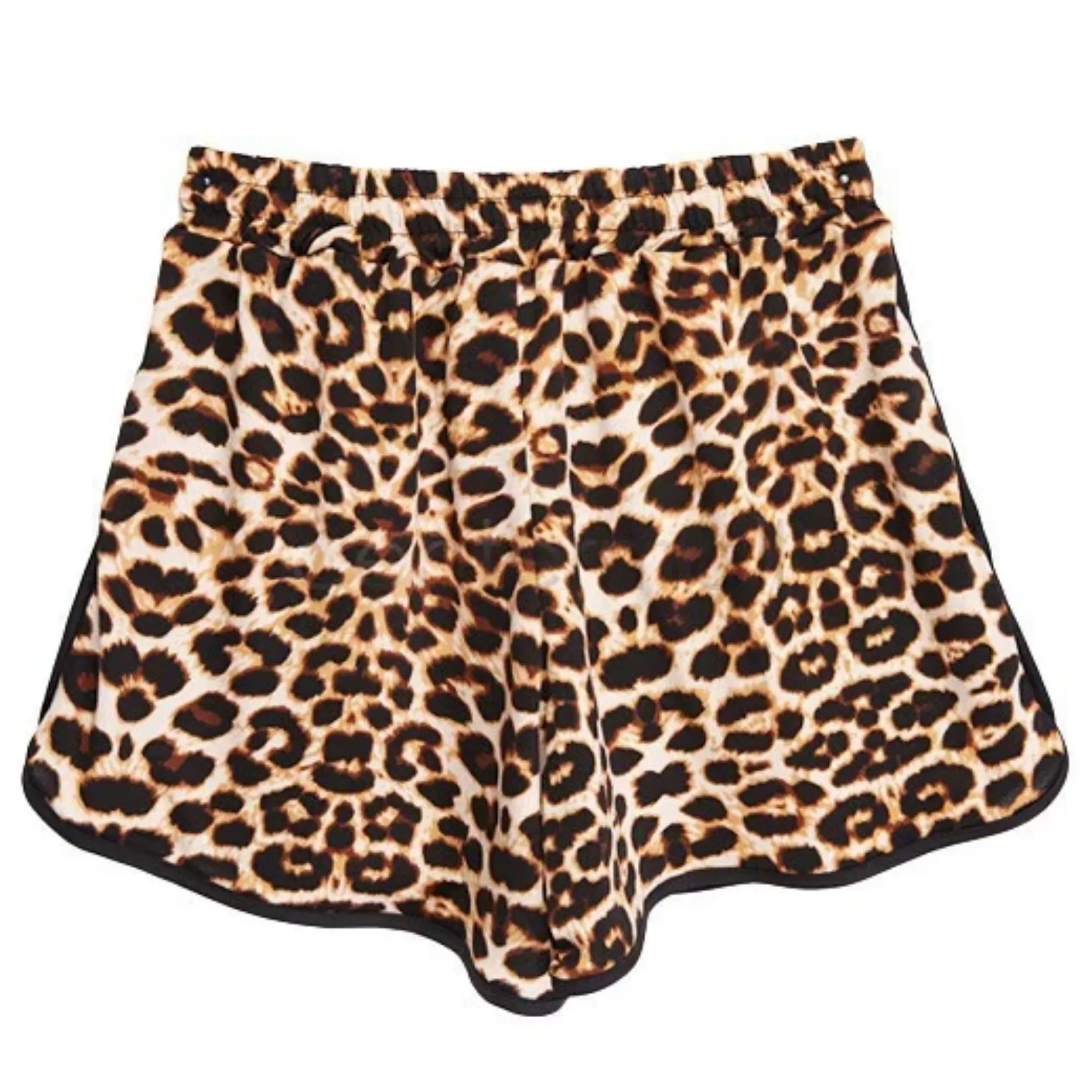 Women's Spring/Summer Casual High-Waist Leopard Loose Shorts