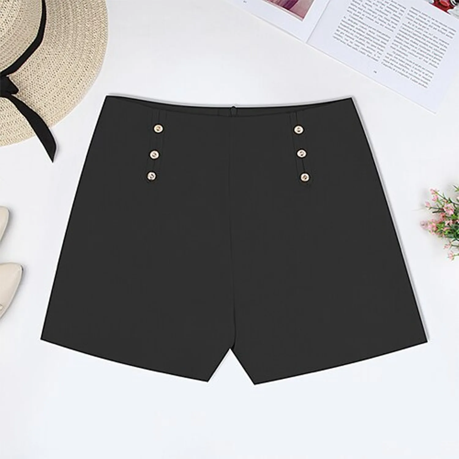 Women's Summer Casual High Waist Loose Shorts