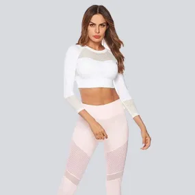 yoga fitness pink  leggings